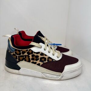 Christian Louboutin Aurelien Low-Top Leather Trainers Sz 9/42
